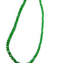 Womens Green Crystal Necklace